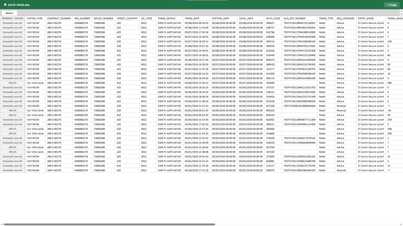 Online Excel Viewer